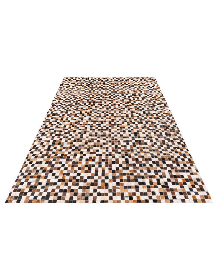 Detail image of  5' 5 x 7' 8 Cowhide Stocks Rug