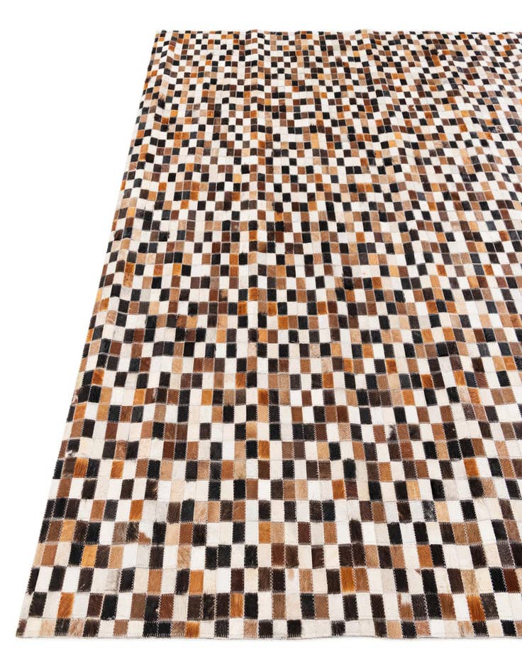 Detail image of  5' 5 x 7' 8 Cowhide Stocks Rug