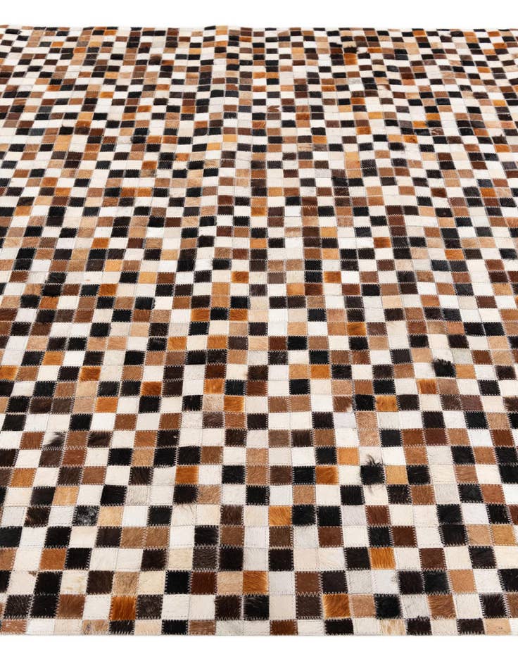 Detail image of  5' 5 x 7' 8 Cowhide Stocks Rug