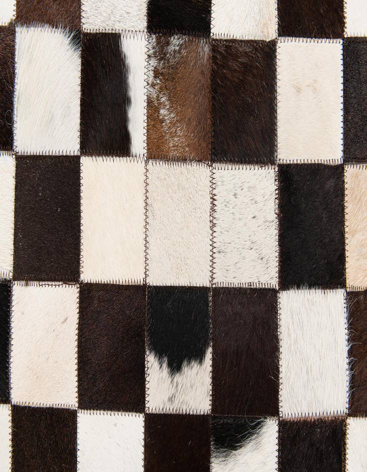 Detail image of  5' x 8' Cowhide Stocks Rug