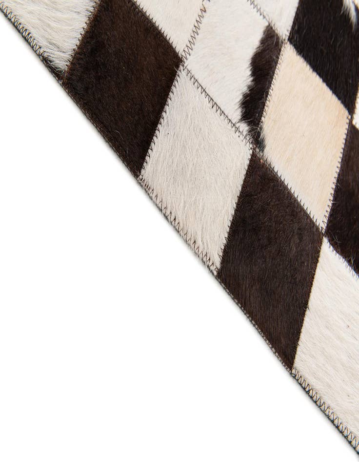 Detail image of  5' x 8' Cowhide Stocks Rug