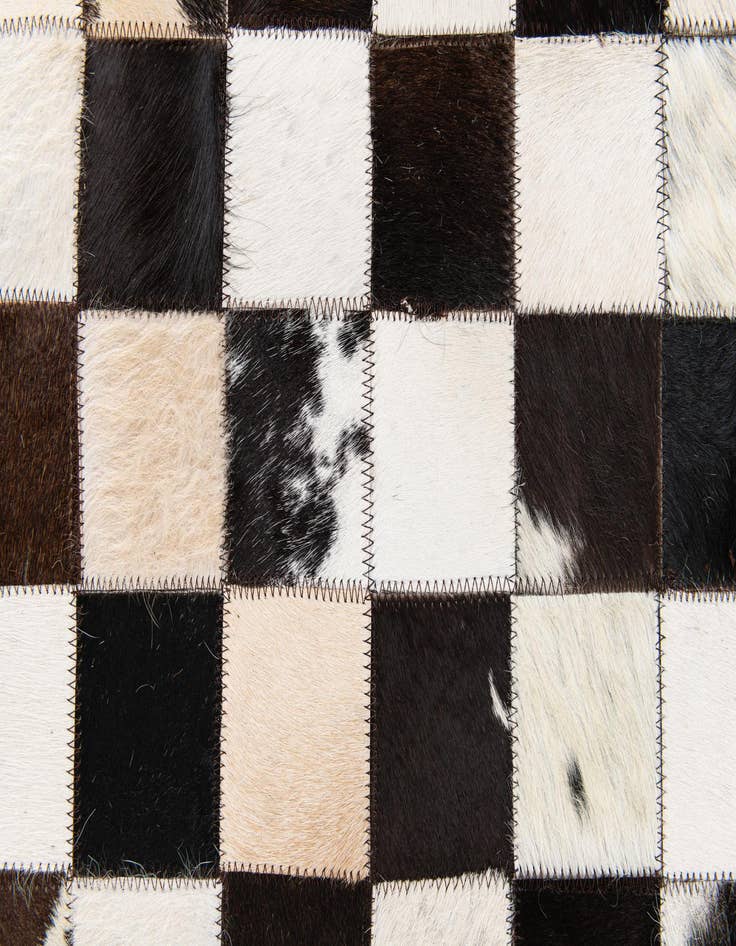 Detail image of  5' x 8' Cowhide Stocks Rug