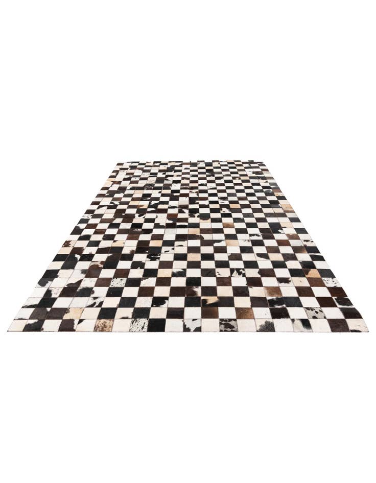 Detail image of  5' 1 x 8' Cowhide Stocks Rug