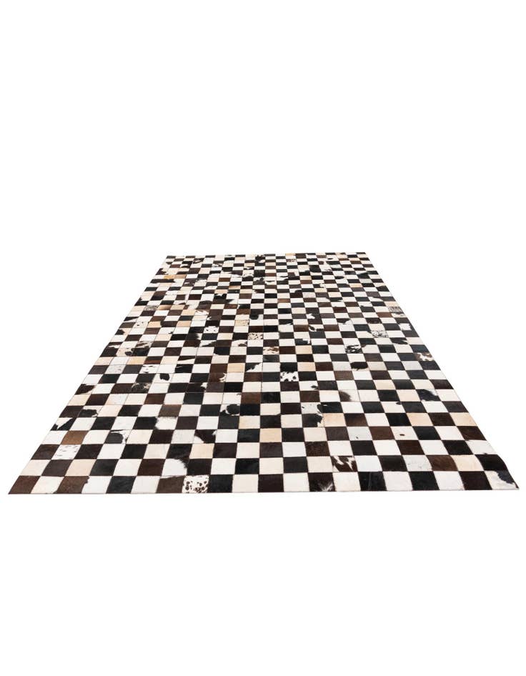 Detail image of  5' x 7' 11 Cowhide Stocks Rug