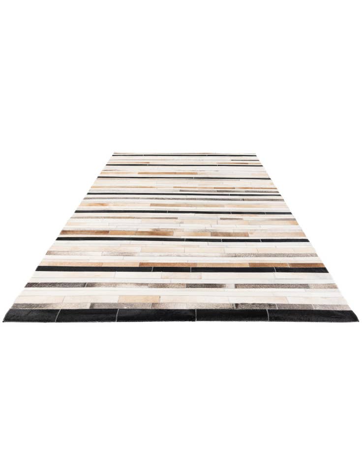 Detail image of  5' 1 x 8' Cowhide Stocks Rug