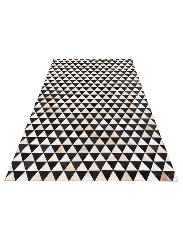 Detail image of  5' 1 x 8' 1 Cowhide Stocks Rug