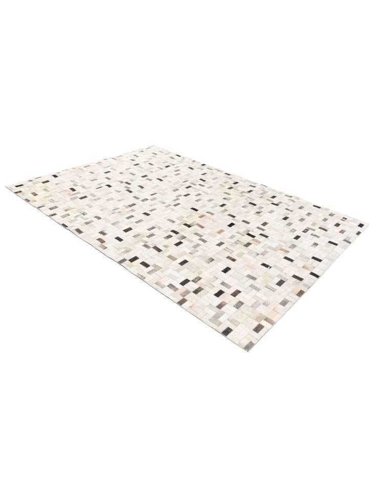 Detail image of  5' 3 x 7' 5 Cowhide Stocks Rug