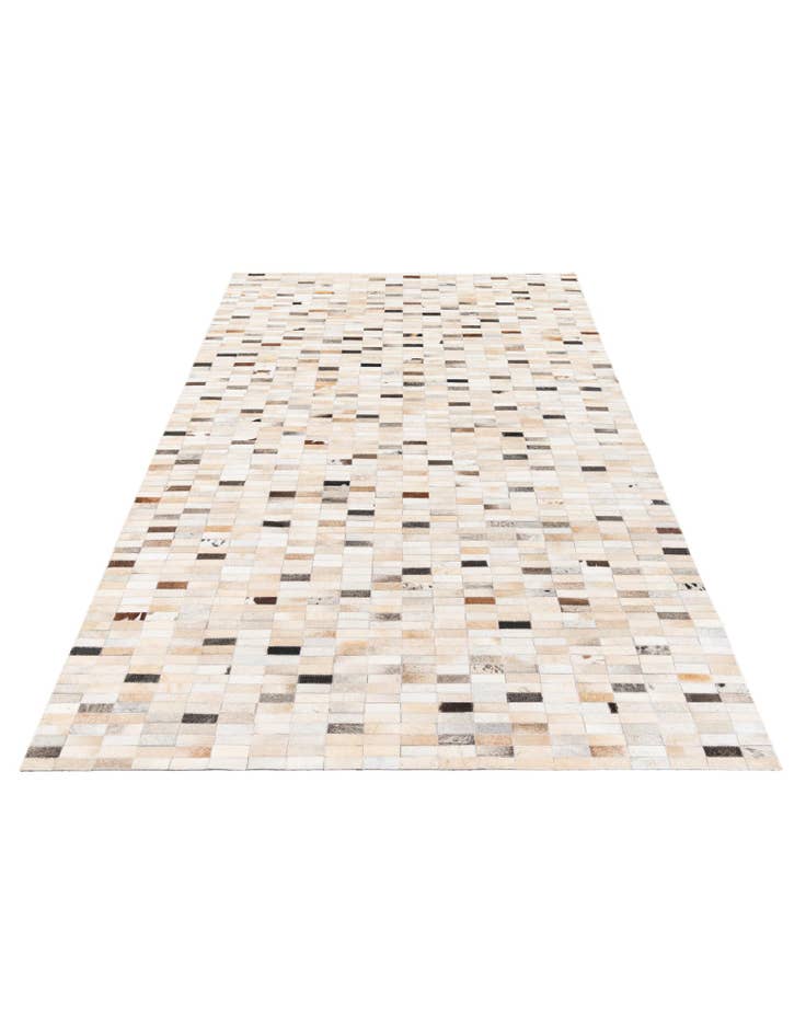 Detail image of  5' 1 x 7' 10 Cowhide Stocks Rug