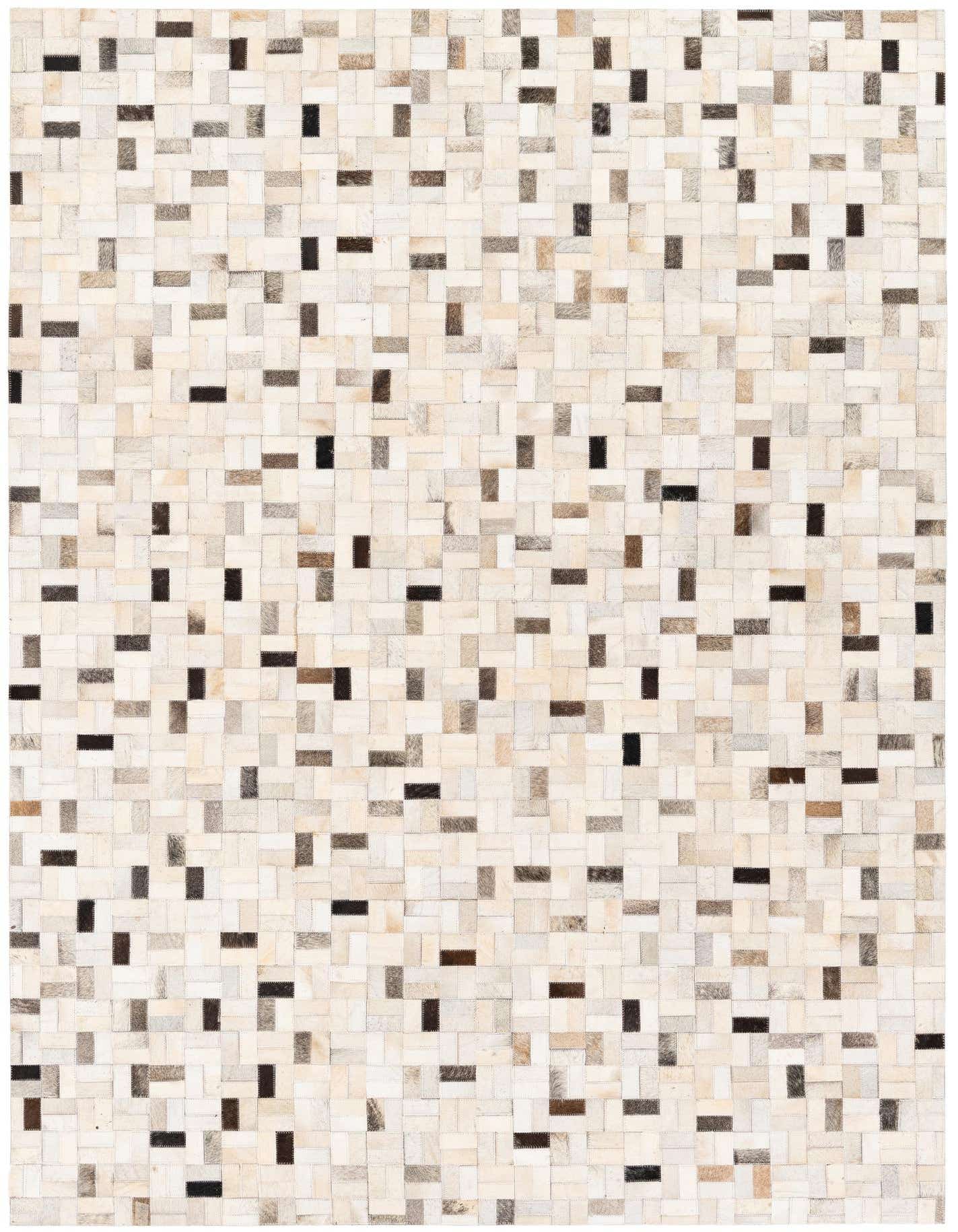 Primary image  5' 3 x 7' 5 Cowhide Stocks Rug