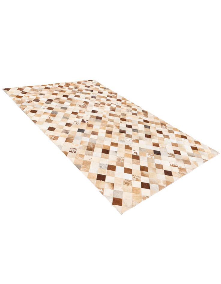 Detail image of  5' 1 x 8' 1 Cowhide Stocks Rug