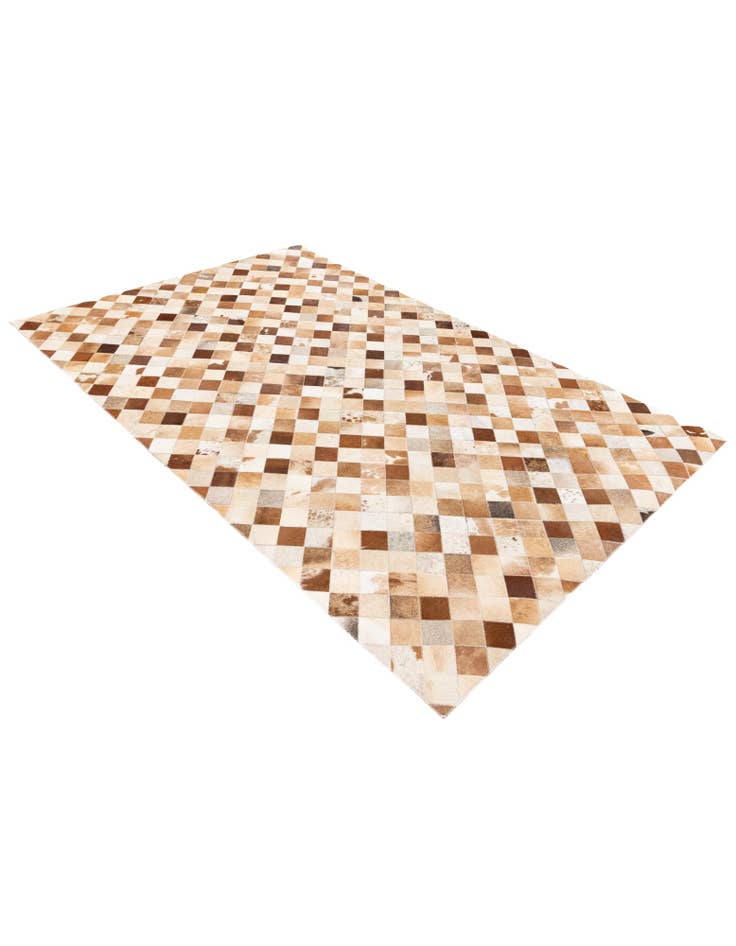 Detail image of  5' 1 x 7' 11 Cowhide Stocks Rug