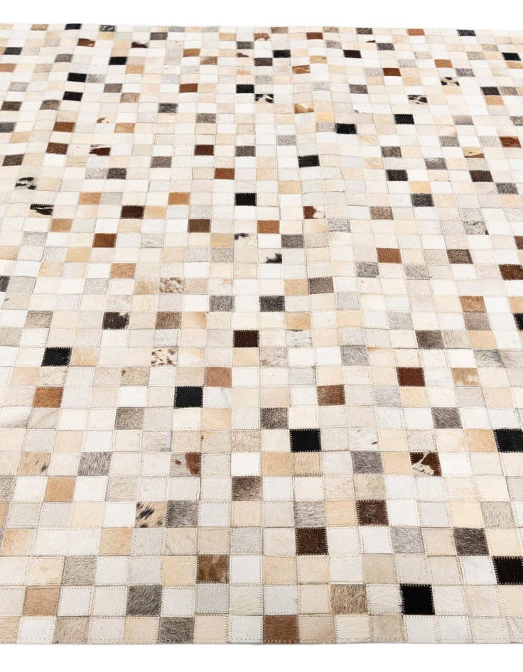 Detail image of  5' x 7' 11 Cowhide Stocks Rug