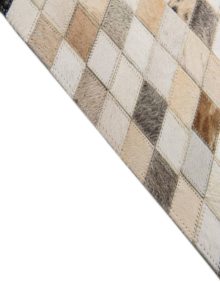 Detail image of  5' x 7' 11 Cowhide Stocks Rug