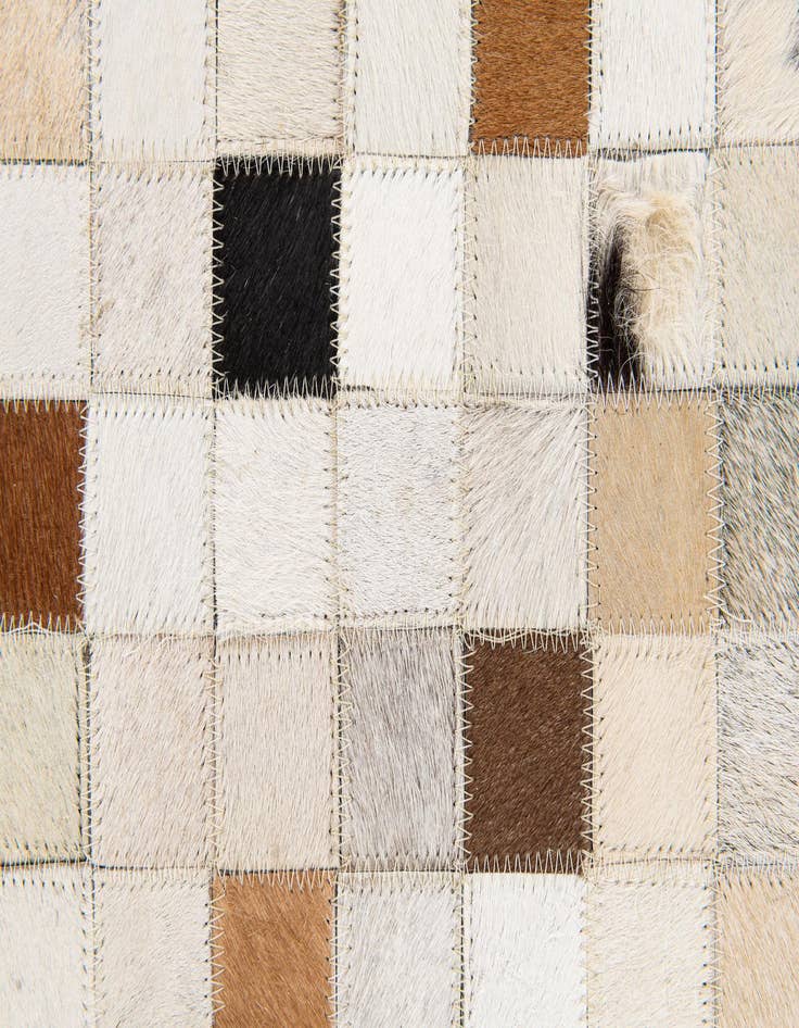 Detail image of  5' x 7' 11 Cowhide Stocks Rug