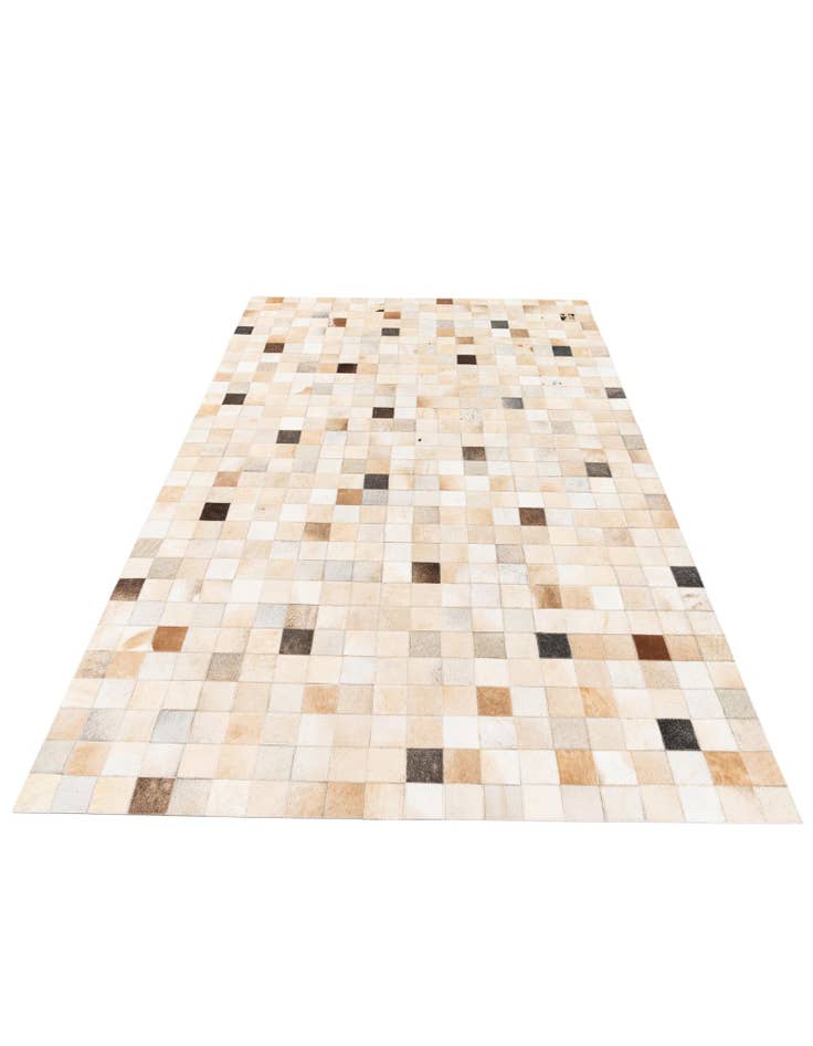 Detail image of  5' 1 x 7' 11 Cowhide Stocks Rug