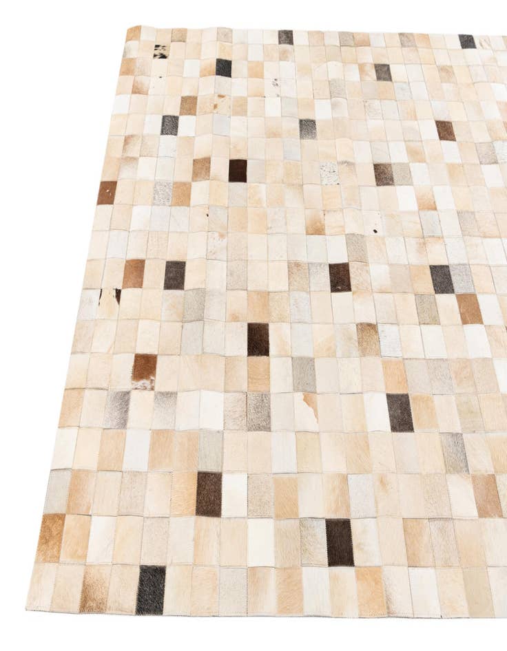 Detail image of  5' 1 x 7' 11 Cowhide Stocks Rug