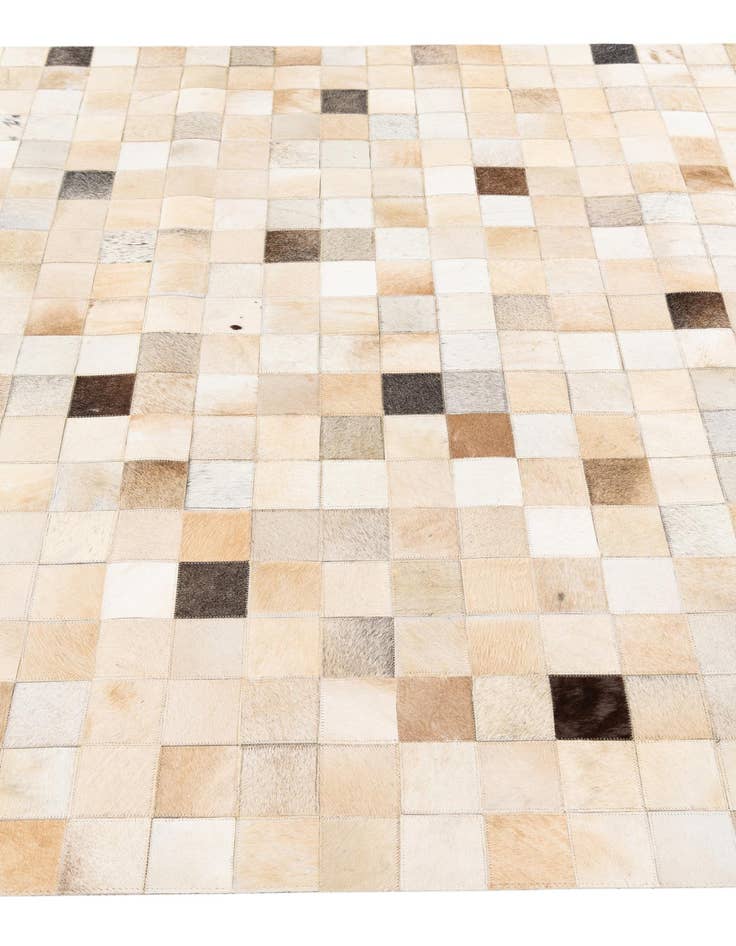 Detail image of  5' 1 x 7' 11 Cowhide Stocks Rug