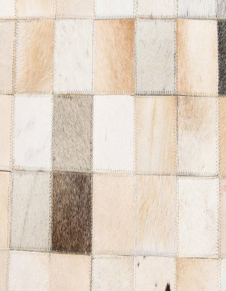 Detail image of  5' 1 x 7' 11 Cowhide Stocks Rug