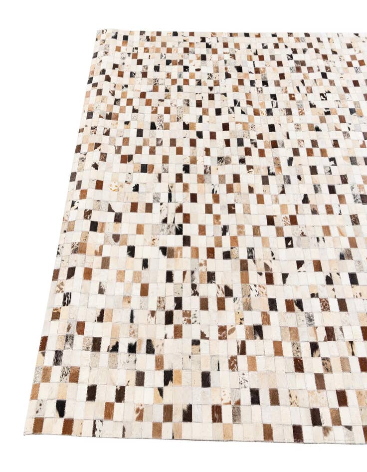 Detail image of  5' x 7' 11 Cowhide Stocks Rug