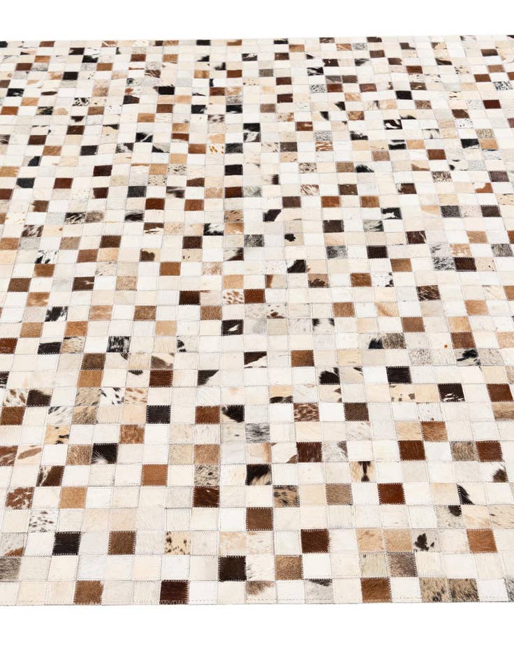 Detail image of  5' x 7' 11 Cowhide Stocks Rug