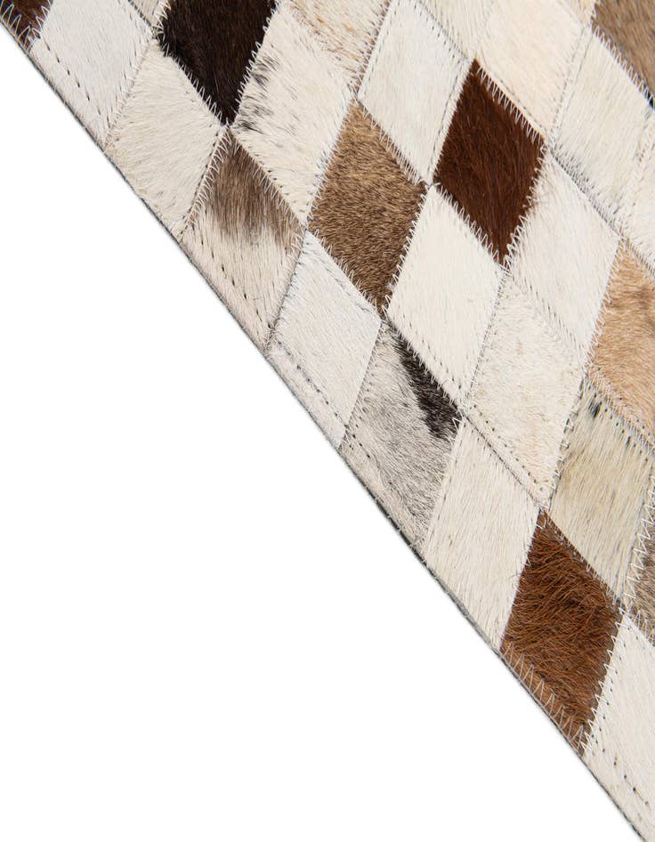 Detail image of  5' x 7' 11 Cowhide Stocks Rug