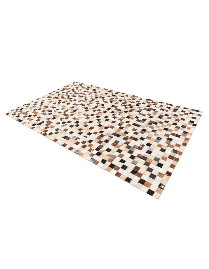 Detail image of  5' x 8' Cowhide Stocks Rug