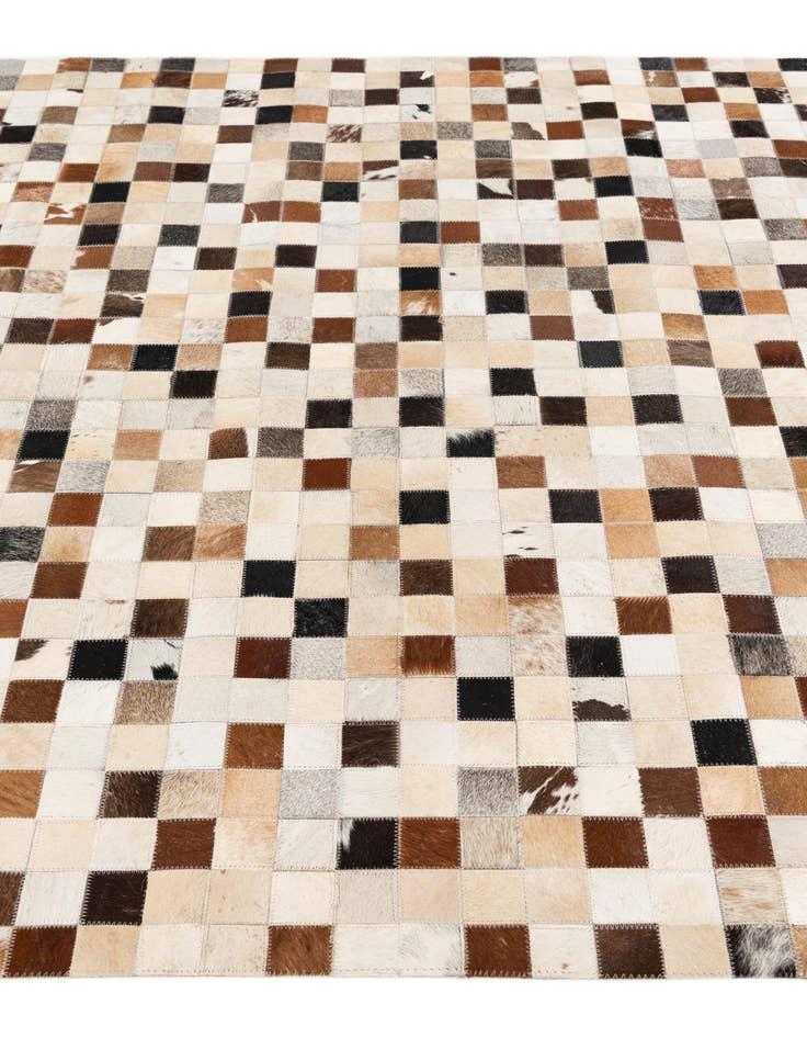 Detail image of  5' x 8' Cowhide Stocks Rug