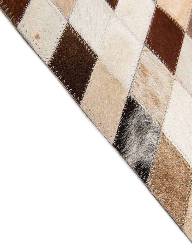 Detail image of  5' x 8' Cowhide Stocks Rug