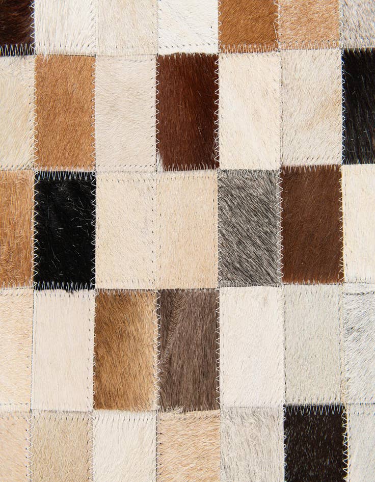 Detail image of  5' x 8' Cowhide Stocks Rug