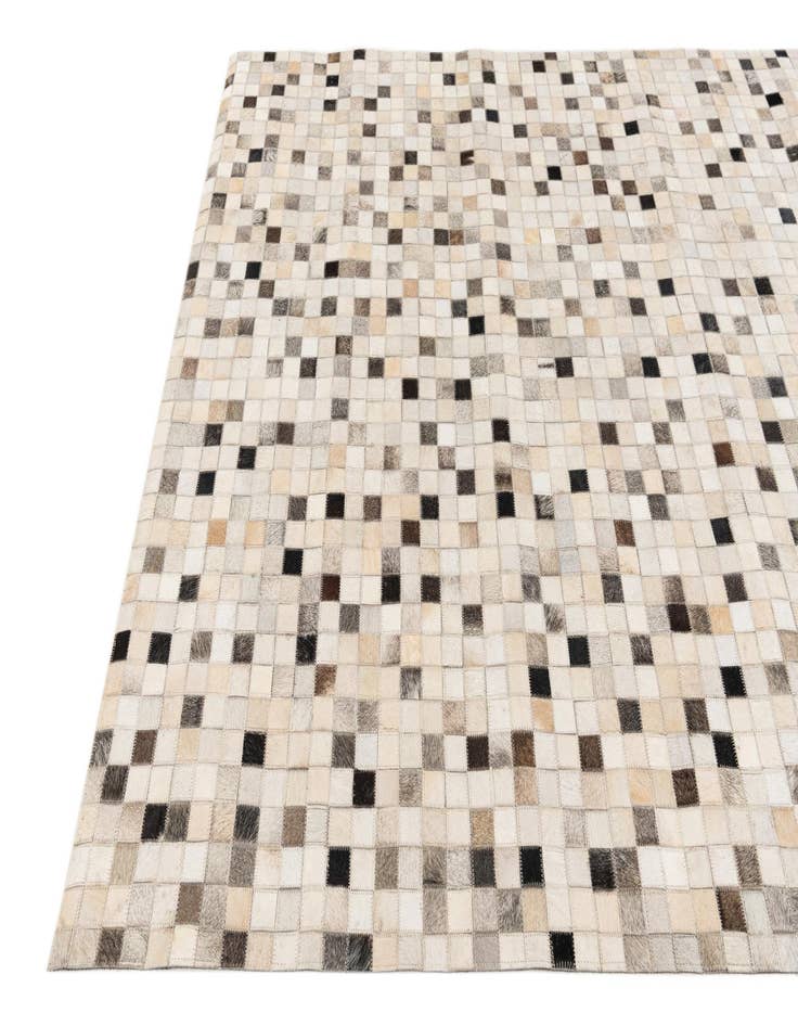 Detail image of  5' x 7' 11 Cowhide Stocks Rug