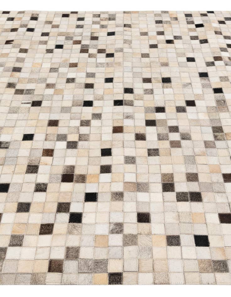 Detail image of  5' x 7' 11 Cowhide Stocks Rug