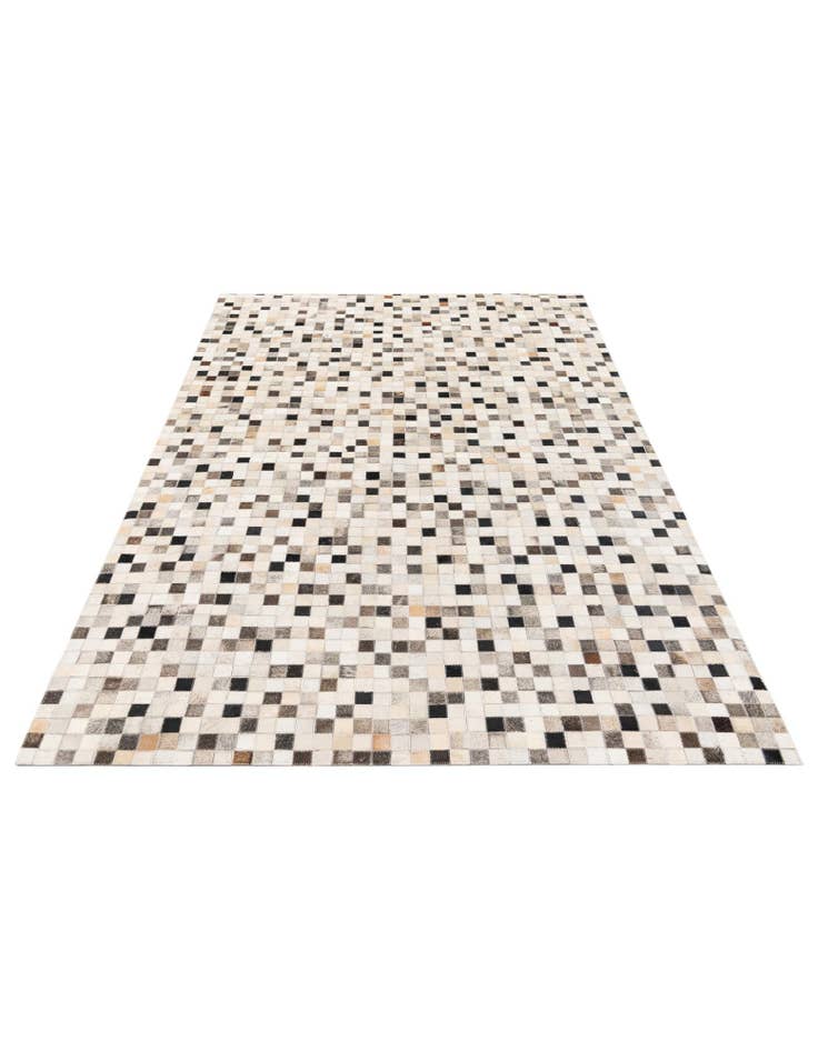 Detail image of  5' 1 x 7' 11 Cowhide Stocks Rug