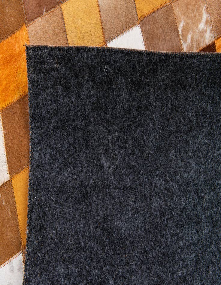 Detail image of  5' x 7' 11 Cowhide Stocks Rug