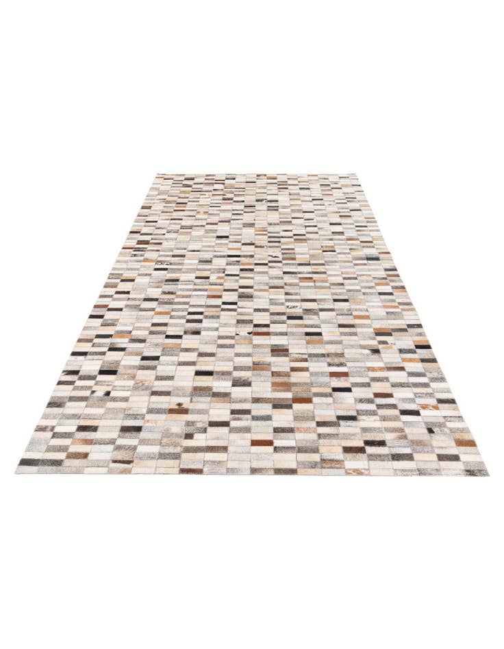 Detail image of  5' 1 x 7' 11 Cowhide Stocks Rug