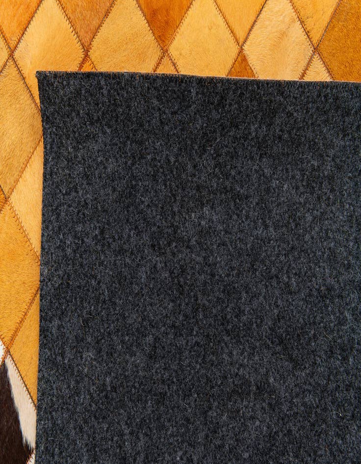 Detail image of  5' x 8' Cowhide Stocks Rug