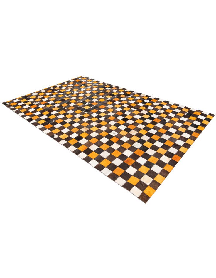 Detail image of  5' 1 x 8' Cowhide Stocks Rug