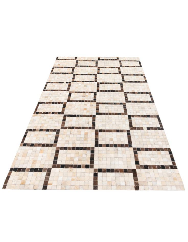 Detail image of  5' 1 x 8' Cowhide Stocks Rug