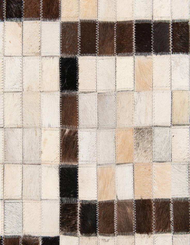 Detail image of  5' 1 x 8' Cowhide Stocks Rug