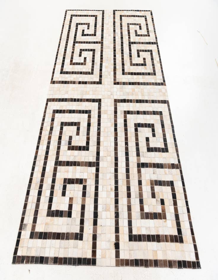 Detail image of  5' 1 x 8' Cowhide Stocks Rug