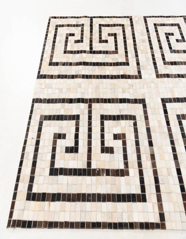 Detail image of  5' 1 x 8' Cowhide Stocks Rug