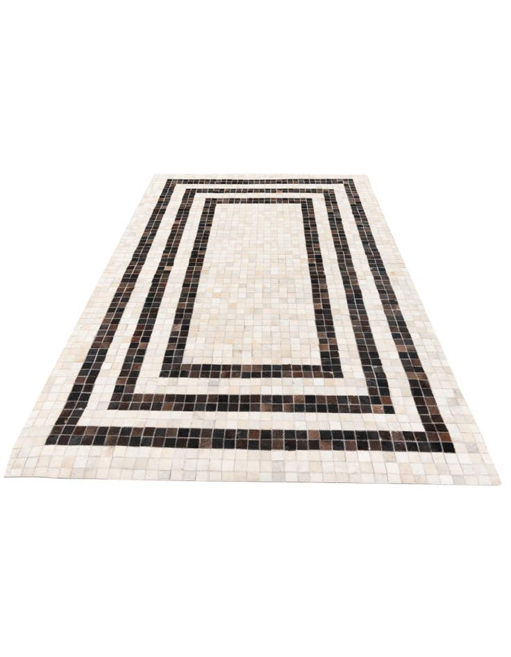 Detail image of  5' 1 x 8' Cowhide Stocks Rug