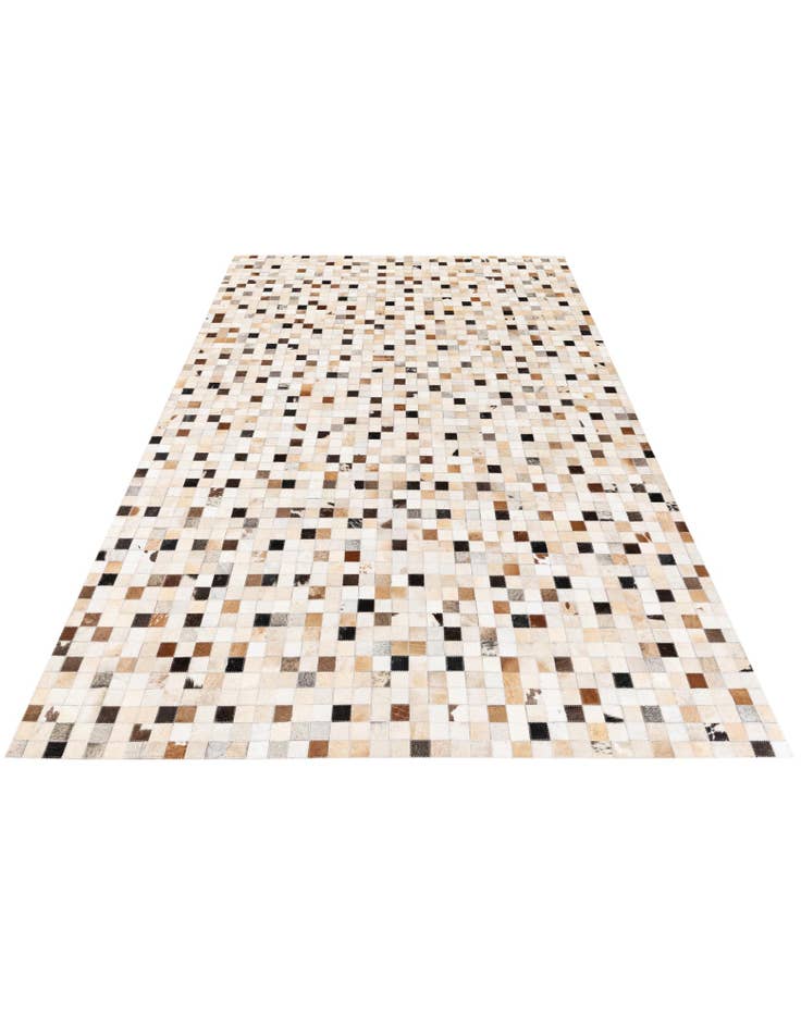 Detail image of  5' x 7' 11 Cowhide Stocks Rug