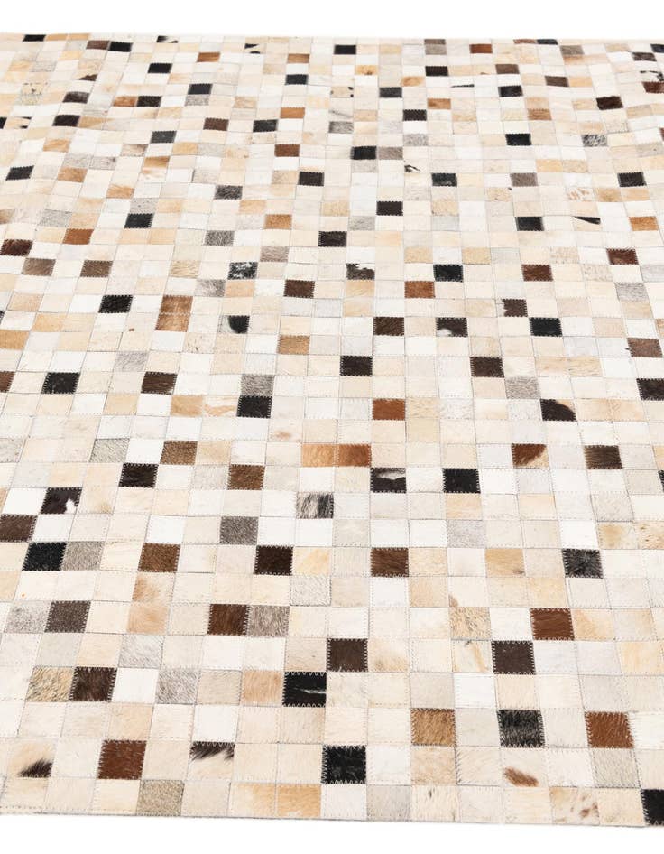 Detail image of  5' x 7' 11 Cowhide Stocks Rug