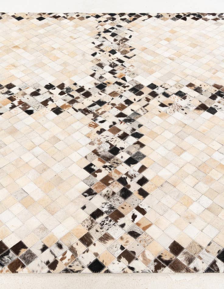 Detail image of  5' x 7' 11 Cowhide Stocks Rug