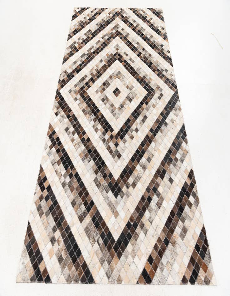 Detail image of  5' x 8' Cowhide Stocks Rug