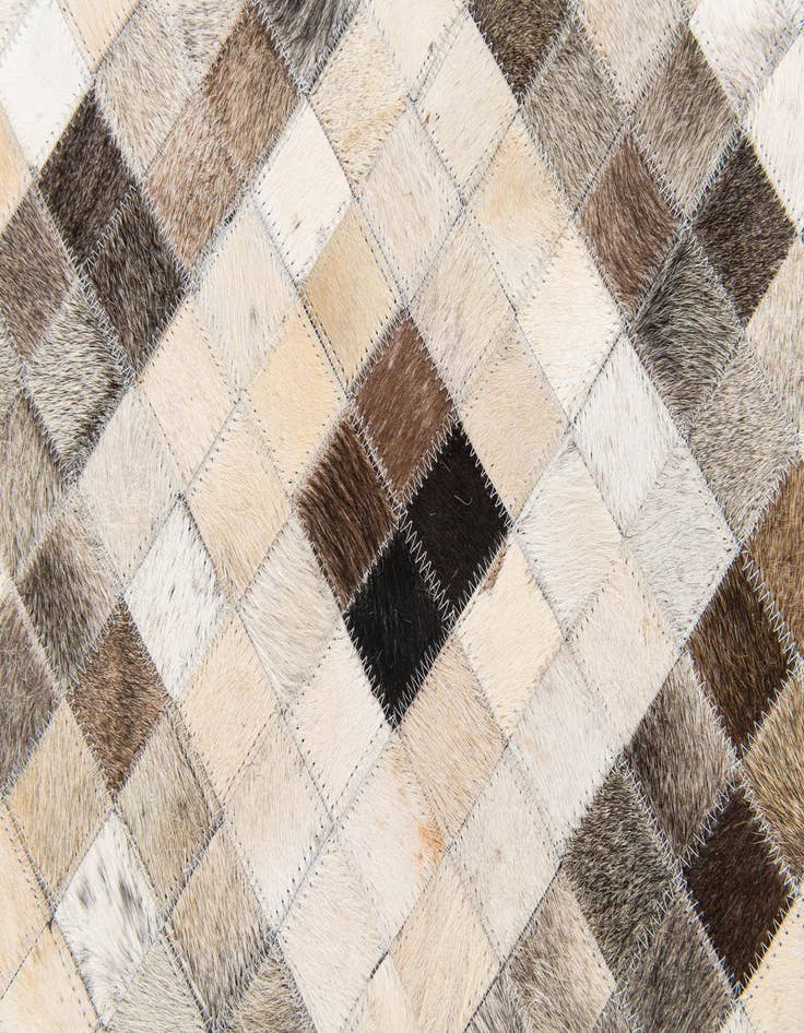 Detail image of  5' x 8' Cowhide Stocks Rug