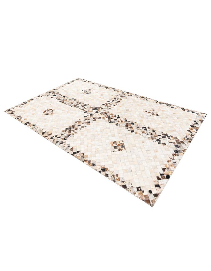 Detail image of  5' x 7' 10 Cowhide Stocks Rug