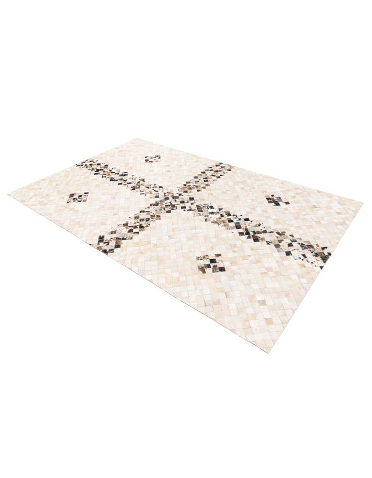 Detail image of  5' x 7' 11 Cowhide Stocks Rug