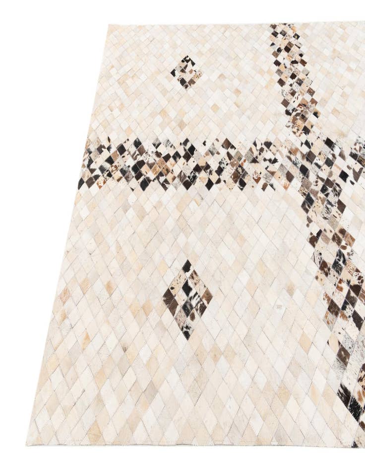 Detail image of  5' x 7' 11 Cowhide Stocks Rug