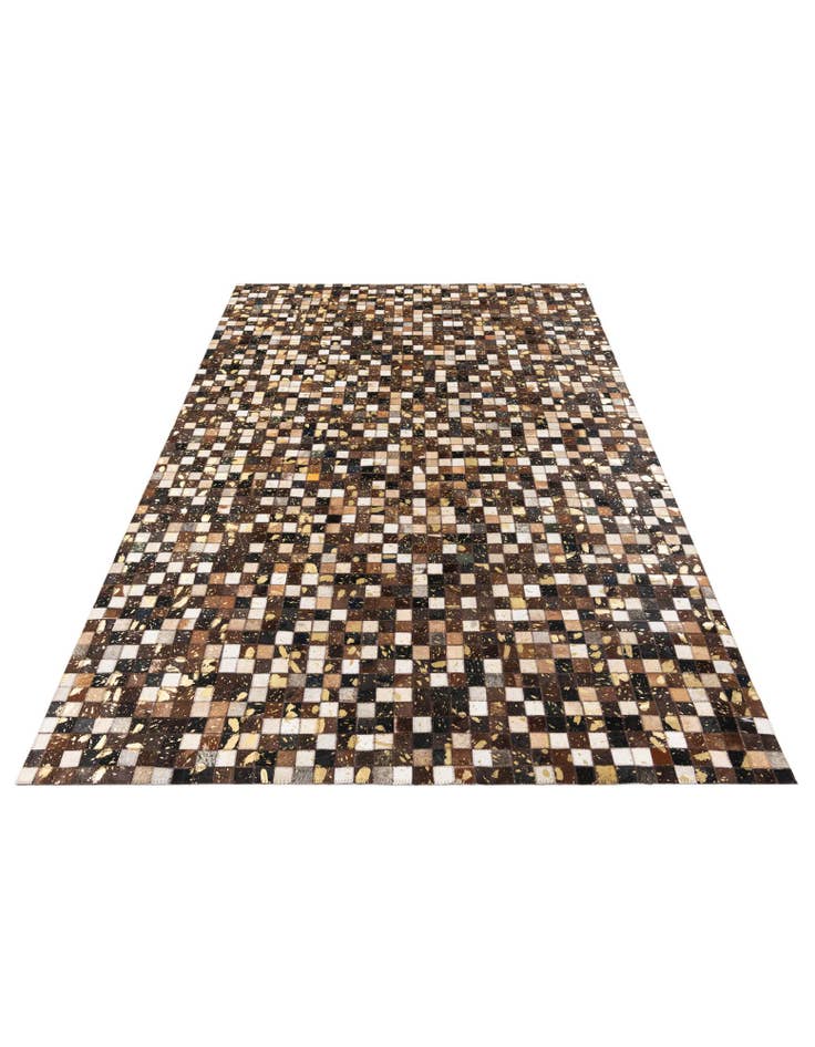 Detail image of  5' x 7' 10 Cowhide Stocks Rug